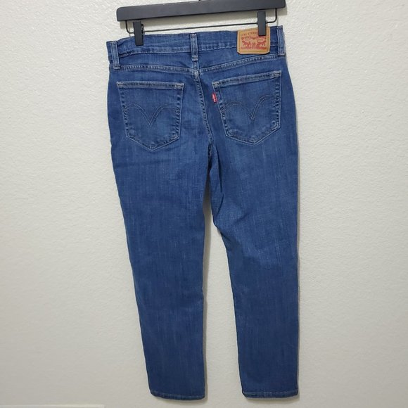 Levi's Boyfriend jeans mid rise distressed crop relaxed fit - Picture 5 of 9